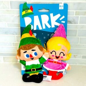 NWT Bark Box Buddy the Elf - Buddy & Jovie Christmas Movie Holidays Dog Toy Set